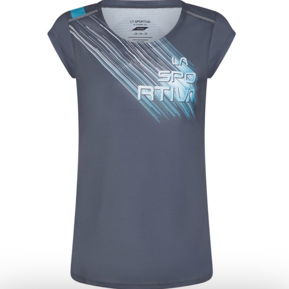 NWT LA SPORTIVA Women’s Defy Tshirt Running Active Carbon Medium